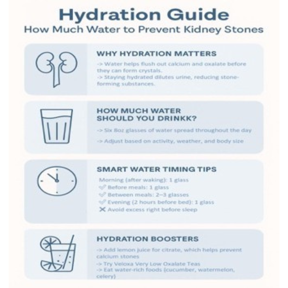 Hydration Guide — How Much Water to Prevent Kidney Stones